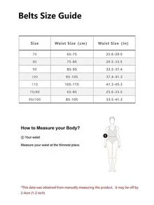 1 Nữ Trang trí ngôi sao Khóa hình bầu dục Thắt lưng thời trang để trang trí hàng ngày - trắng - Xem 5