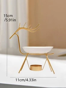 Deer Design Candle Holder,Room Decor,Gifts - Gold - View 3