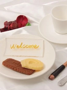 10 Peças Cartões de Lugar Acrílicos Transparentes para Casamento e Festa, Placas Retangulares em Acrílico Branco em Branco para Sinalização de Assentos