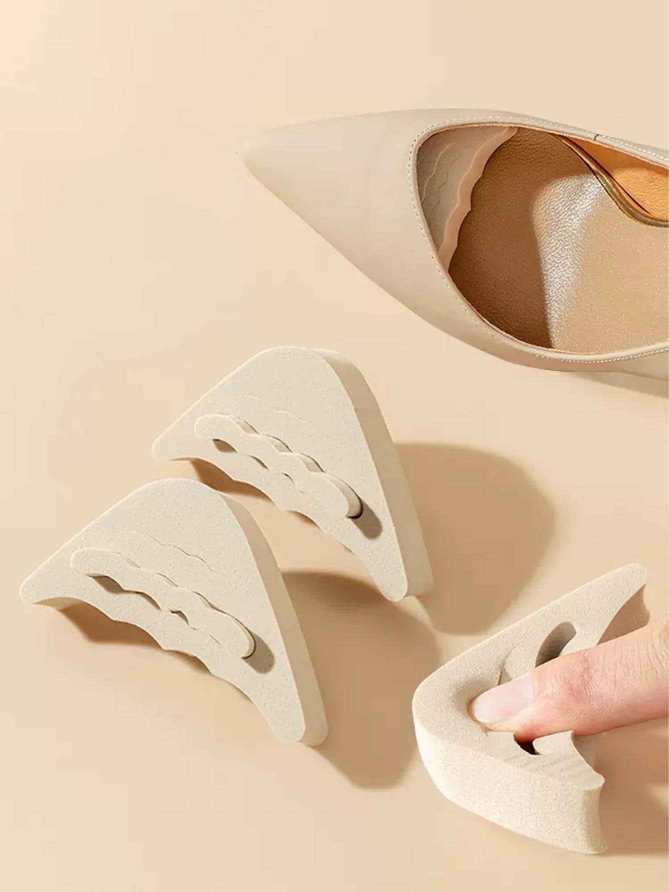 1 đôi Sau đó Chất làm đầy Có thể điều chỉnh Sau đó Phích cắm Có thể tái sử dụng Giày Chất làm đầy Đối với To lớn Giày dép Đối với phụ nữ Nam Không giới tính Giày nữ Baotou Búp bê Giày thể thao - Màu be - Xem 1