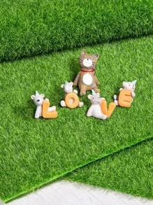 1 PVC Lá Nhân Tạo, Trang Trí Lá Xanh Dễ Thương Cho Trang Trí Nhà Và Tiệc - màu xanh lá - Xem 5