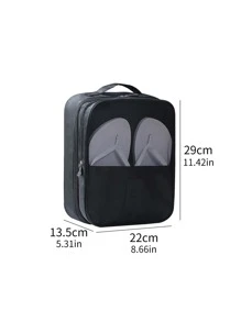 1入組防塵便攜鞋旅行收纳包 - 黑色 - 查看 3