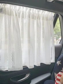 1pc Hollow Out Window Valance - White - View 8