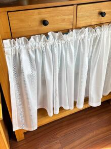 1pc Hollow Out Window Valance - White - View 5