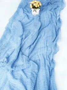 1入組素色桌旗家用極簡布藝廚房桌旗 - 霧霾藍 - 查看 2