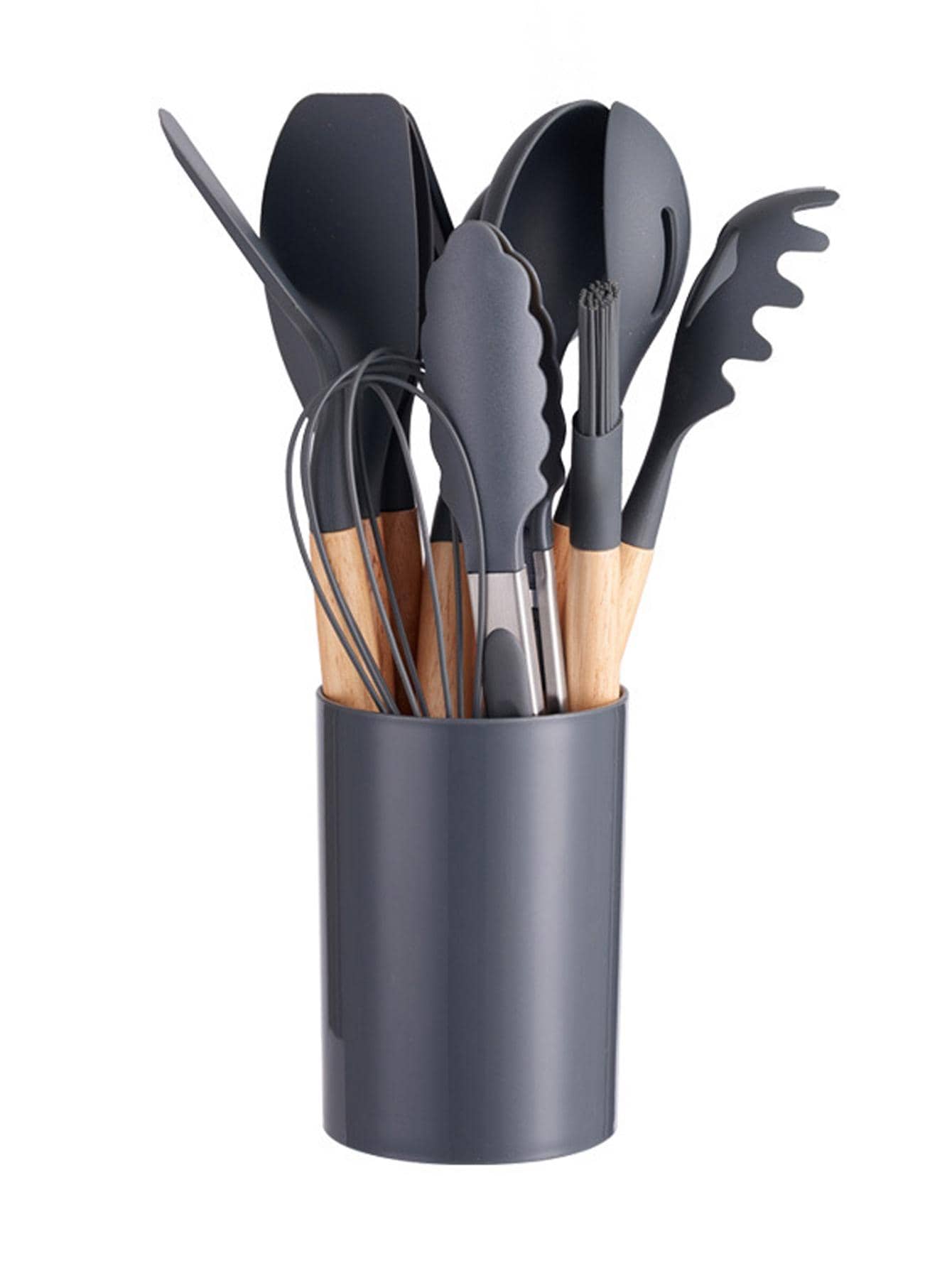 1 set de silicona Utensilio de cocina Set - Gris - Ver 1