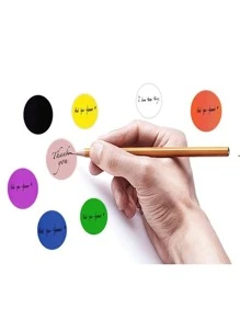 500pcs Paper White Round Gift Label Sticker Valentine Day - White - View 3