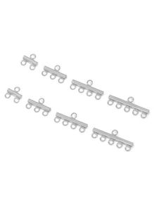 10 件/批不銹鋼多層鏈扣串連接器 Diy 珠寶配件連接器