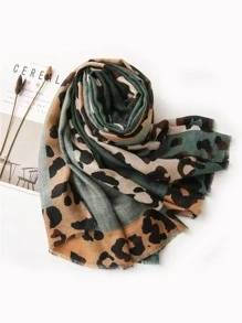 Street 1 Phụ Nữ Họa Tiết Da Báo Khăn Quàng Cổ Thời Trang Cho Cuộc Sống Hàng Ngày Cho Nam Nữ Bé Trai Bé Gái Quà Tặng - màu xanh lá - Xem 5