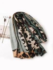 Street 1 Phụ Nữ Họa Tiết Da Báo Khăn Quàng Cổ Thời Trang Cho Cuộc Sống Hàng Ngày Cho Nam Nữ Bé Trai Bé Gái Quà Tặng - màu xanh lá - Xem 4