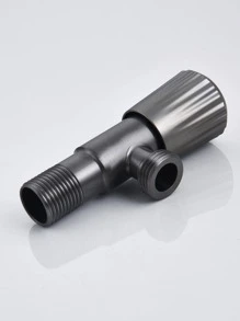 1pc Toilet Water Inlet Hose And Angle Valve Switch, Hot Water Heater Cold & Hot Water Triangle Valve Explosion-Proof Valve - Light Grey - View 6