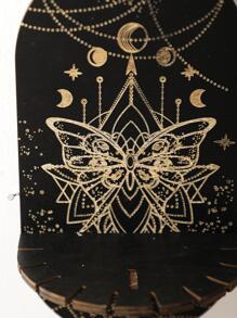 1入組月亮和蝴蝶樣式掛壁式燭臺 - 彩色 - 查看 2