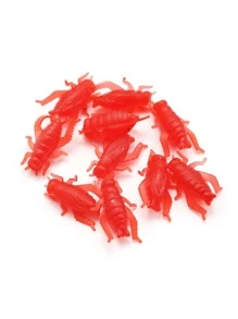 50pcs Soft Fishing Lure Kit Fishing Bait Fake Artificial Lure Soft Plastic Cricket Insect - Multicolor - View 2