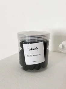 250 chiếc Dây buộc tóc màu Dopamine rắn thông thường dành cho nữ/bé gái - Nhiều màu - Xem 3