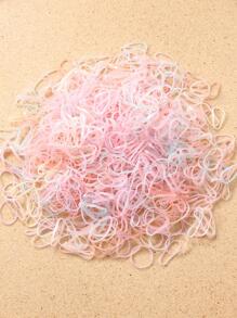 500个/2000个女士小号发圈，黑色和莫兰迪色，发绳发圈，马尾辫发圈，橡皮筋，发绳，发饰，头部配饰，健身运动跑步装备 - 彩色 - 查看 3