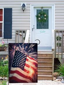 1入組獨立日圖案國旗圖案花園旗幟 - 彩色 - 查看 6