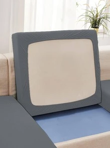 1 Đồng Màu Ghế Sofa Đệm, Tối Giản Polyester Ghế Sofa Đệm Cho Gia Đình - Xám - Xem 1