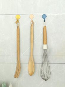 10入組ABS壁掛鉤簡約簡約圓形設計家用壁掛鉤