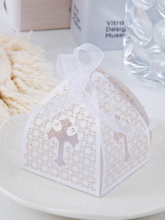 50入組紙包裝現代鏤空設計打包盒