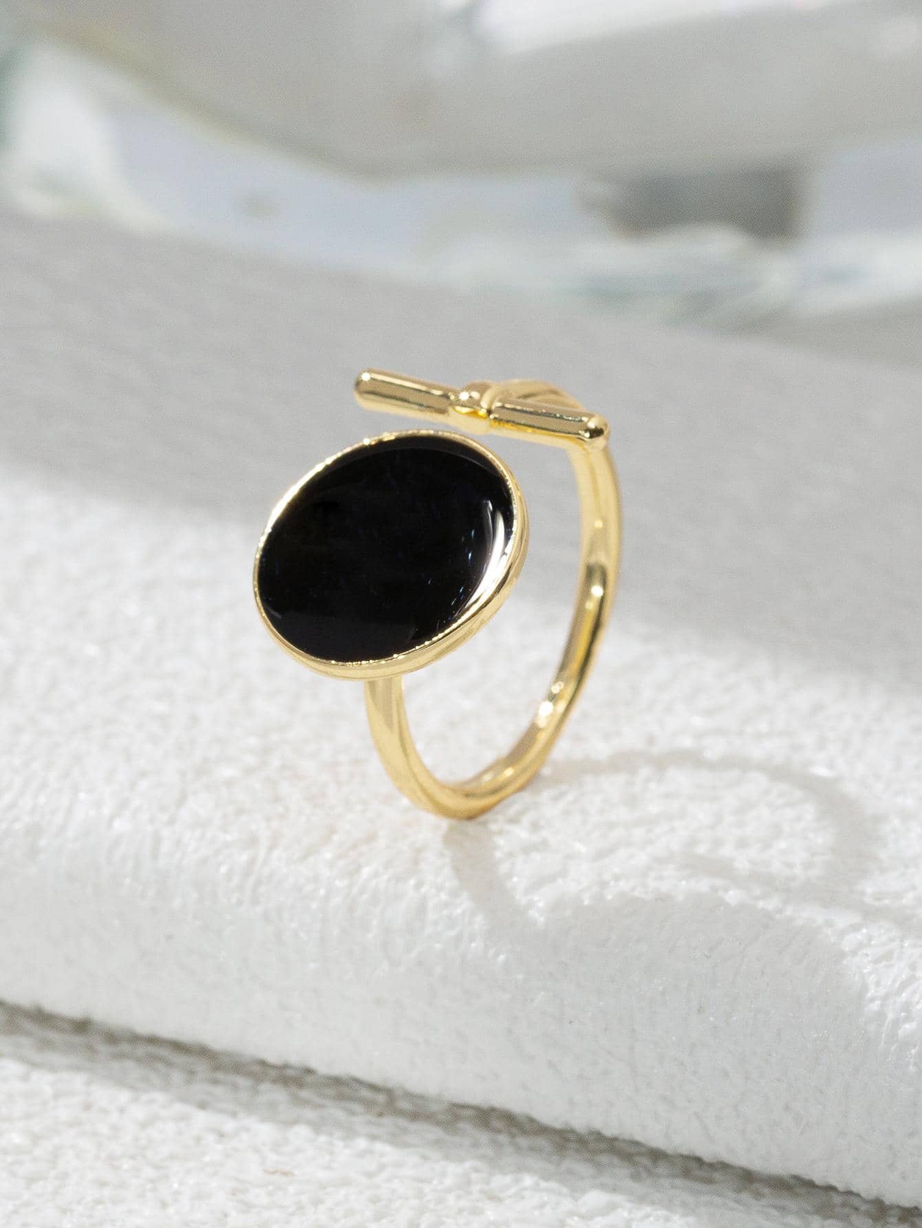 Round Decor Cuff Ring