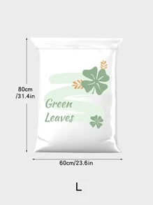 1pc PE Air Vacuum Bag, Modern Leaf Pattern Vacuum Bag For Home Halloween Decorations Halloween Costumes Autumn Decor Festival Decor - White - View 9