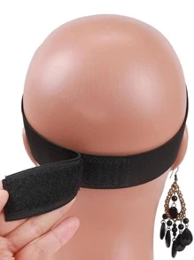 2入組素色假髮髮箍和1入組雙面假髮刷和1入組梳子