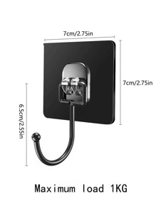 Kitchen Multi-purpose Hooks Storage Rack 2pcs/5pcs/10pcs - Black - View 8