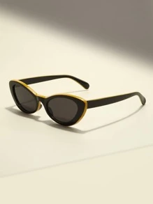 1入甜蜜涼爽香料貓眼女士太陽眼鏡女士眼鏡 - 黑色 - 查看 1