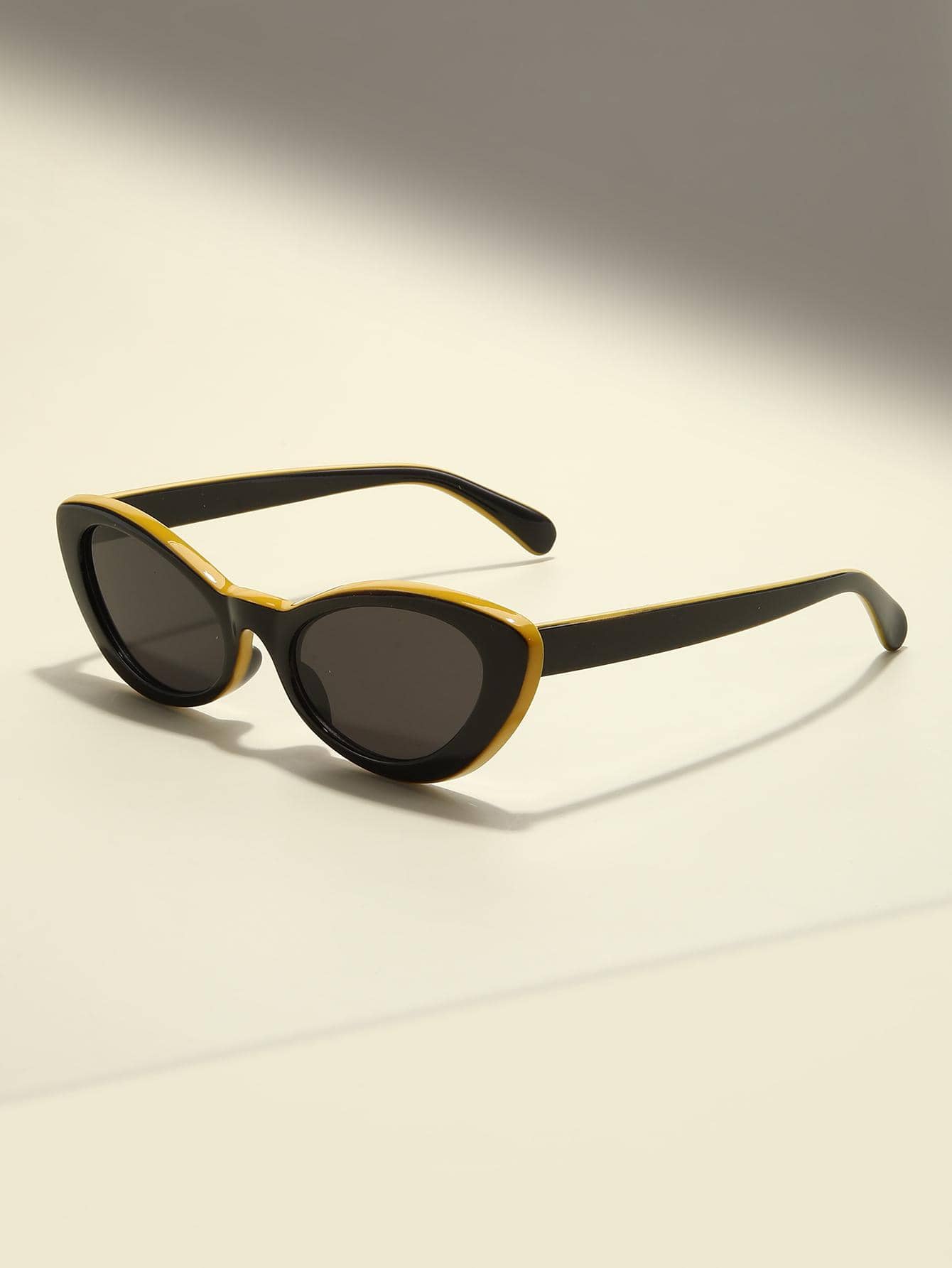 1入甜蜜涼爽香料貓眼女士太陽眼鏡女士眼鏡 - 黑色 - 查看 1