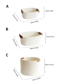 1入組化妝品&玩具&雜物收納籃 - 白色 - 查看 2