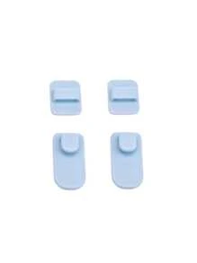2pairs/Set ABS Remote Control Sticky Hook, Simple Self-Adhesive Remote Control Holder For Household Bathroom Bathroom Accessories Bathroom Tools - White - View 6