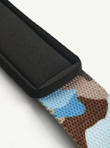 SKDK 1 对防滑针织字母图案和迷彩图案涤纶健身护腕健身房腕带配件 - 藍白色 - 查看 9