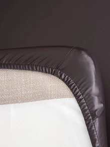 1 pièce unicolore chaise siège simple en polyester Coussin de chaise Couverture pour domicile