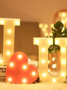 1 pièce Lampe décorative design lettre - Jaune citron - Voir 6