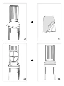 1 pièce unicolore chaise siège simple en polyester Coussin de chaise Couverture pour domicile
