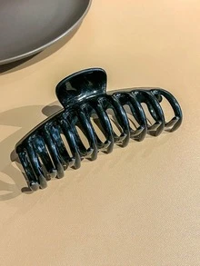 4入組女士素色時尚髮爪適用於頭髮裝飾用品 - 彩色 - 查看 5