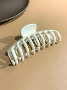 4入組女士素色時尚髮爪適用於頭髮裝飾用品 - 彩色 - 查看 3