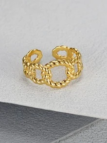 Nhẫn đơn - Vàng - Xem 3