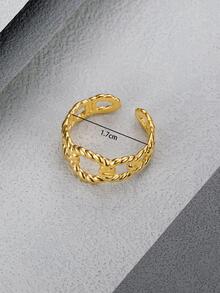 Nhẫn đơn - Vàng - Xem 4