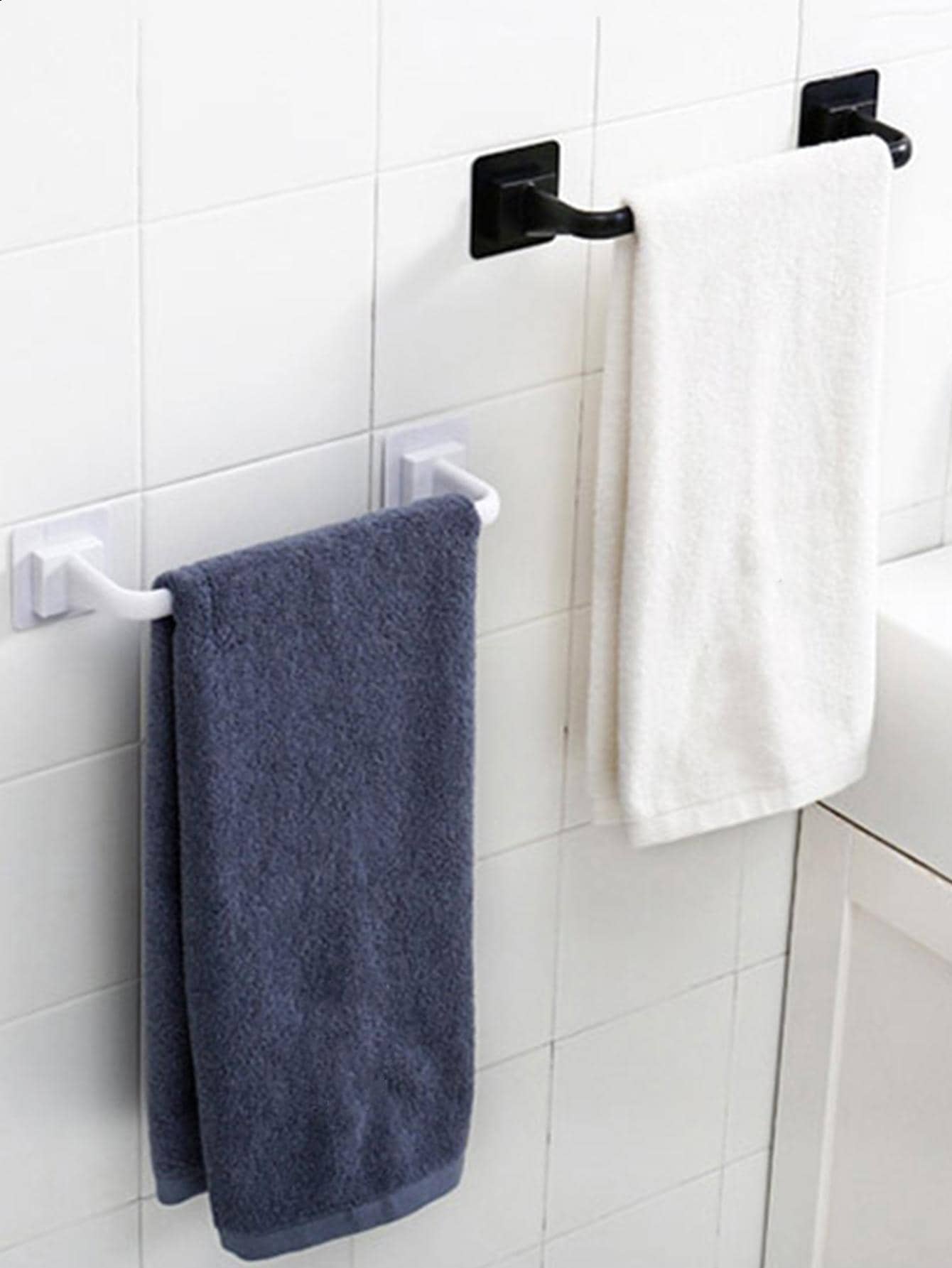 1入組掛壁式毛巾杆 - 白色 - 查看 1