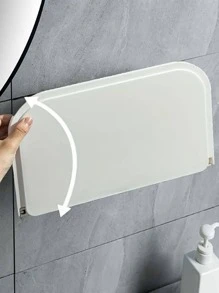 1 PC Nhựa Giá Để Đồ Phòng Tắm, Màu Trắng Hiện Đại Có Thể Gập Lại Không Cần Đấm Treo Tường Phòng Tắm Điện Thoại Giá Để Đồ Cho Phòng Tắm - trắng - Xem 5