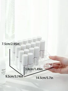 1入組透明口紅收納盒 - 無色 - 查看 5