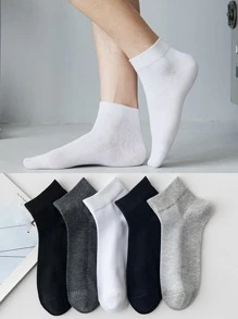5 Đôi Tất Cho Nữ Chắc Chắn Thoáng Khí Thấm Hút Mồ Hôi Cổ Vớ Mắt Cá Chân Cho Cuộc Sống Hàng Ngày - Nhiều màu - Xem 2