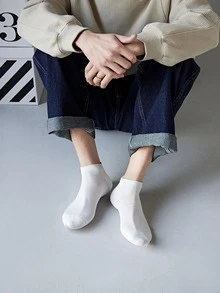 5 Đôi Tất Cho Nữ Chắc Chắn Thoáng Khí Thấm Hút Mồ Hôi Cổ Vớ Mắt Cá Chân Cho Cuộc Sống Hàng Ngày - Nhiều màu - Xem 5