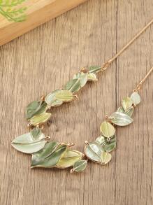 3 Cái/bộ Thời Trang Hợp Kim Kẽm Lá Trang Trí Bộ Trang Sức Cho Phụ Nữ Để Trang Trí Hàng Ngày - màu xanh lá - Xem 6