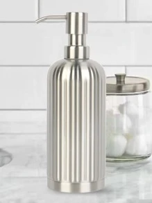 1pc Stainless Steel Lotion Dispenser - Silver - View 5
