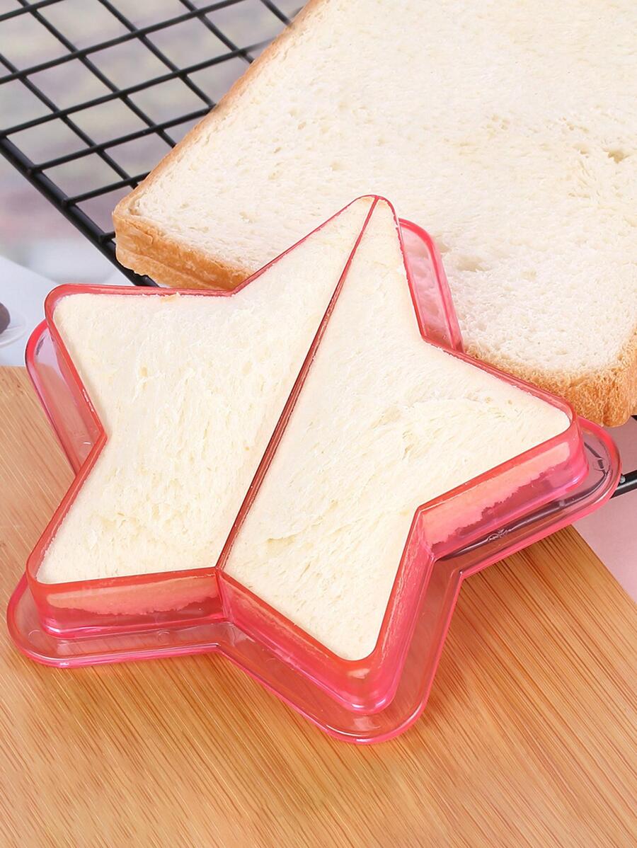 1 个五角星形三明治模具 - 粉色 - 查看 1