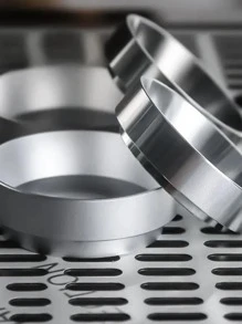 1pc Stainless Steel Coffee Ring Back To School - Silver - View 8