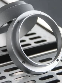 1pc Stainless Steel Coffee Ring Back To School - Silver - View 9