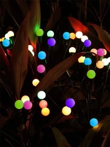 1pc 6/8/10 Led Firefly Shaped Ground Inserted Light, Outdoor Garden & Camping & Solar Lawn Decoration For Four Seasons